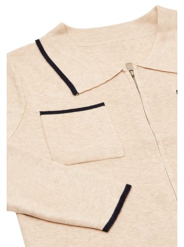 NAEMI Damen Cardigan in Wollweiss