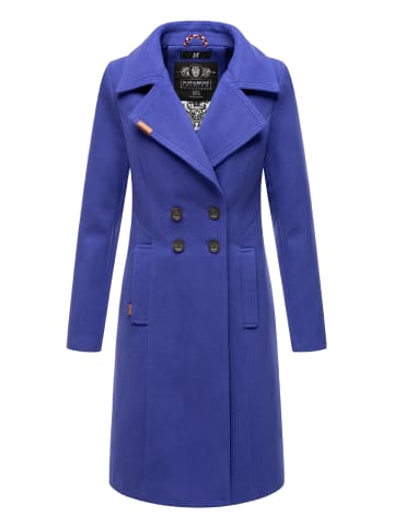 Navahoo Wintermantel Wooly in Blue Violet