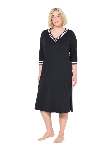 Ulla Popken Nachthemd in klassisch schwarz