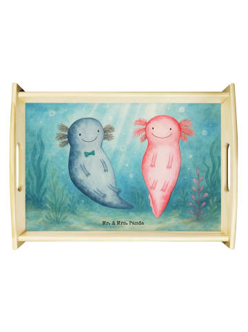 Mr. & Mrs. Panda Tablett Axolotl Liebe Design ohne Spruch in Weiß