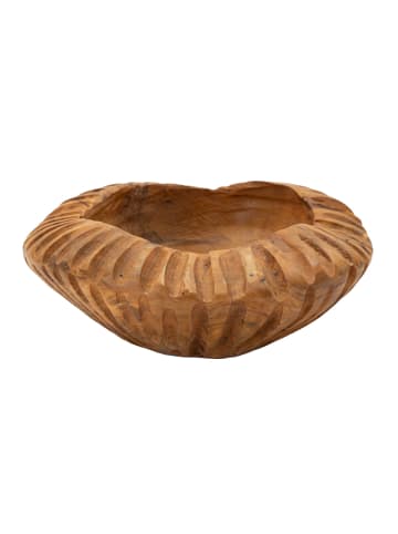 Mauro Ferretti Braune, leere Holztasche Ø 19x8 cm