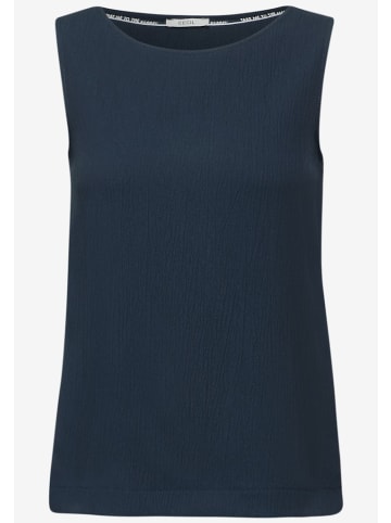 Cecil Struktur Blusentop in Blau