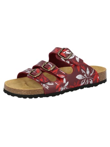 Lico Pantolette "Bioline Leave" in Rot