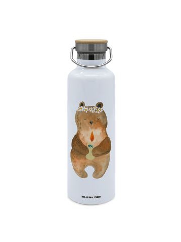 Mr. & Mrs. Panda Auslaufsichere Trinkflasche Bär Kommunion ohne ... in Weiß