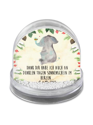 Mr. & Mrs. Panda Schüttelkugel Elefant Biene mit Spruch in Naturpapier