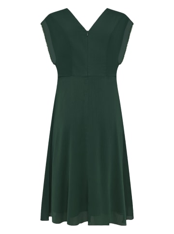 Zero  Chiffonkleid mit Rüschen in Green Forest