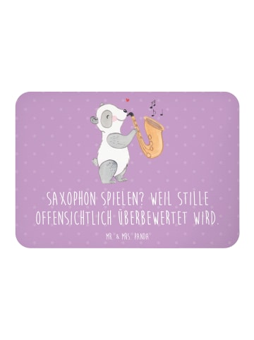 Mr. & Mrs. Panda magnet Saxophon Leidenschaft mit Spruch in Lavendeltraum