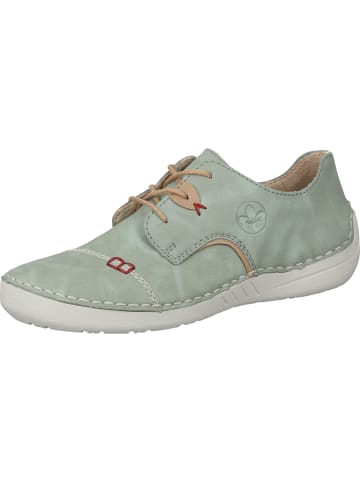 rieker Schnürschuhe in mint/beige