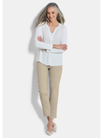 GOLDNER Bengalinhose Elegante 7/8-Hose mit Schlupfbund in beige