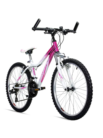 Bergsteiger Mountainbike 24" "Verona" in Pink/Weiß