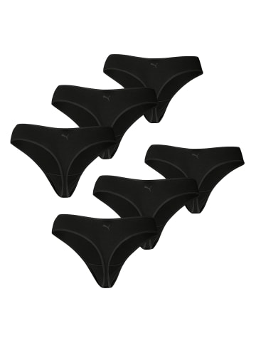 Puma 6er Pack Cotton Modal Strings in Schwarz