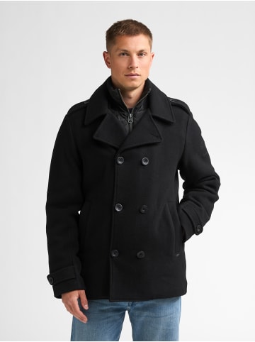 Petrol Industries Wollmix-Peacoat millstation in Schwarz