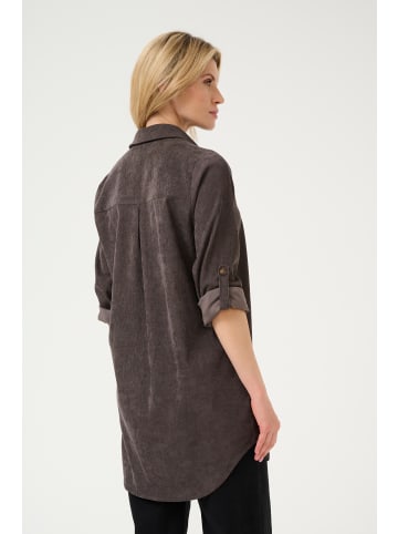 Kaffe Langarm - Hemd KAvera Loose fit in Major Brown C.