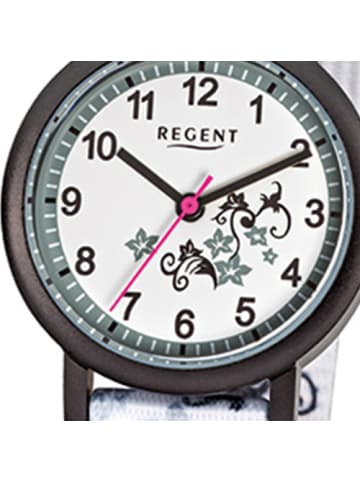Regent Analog-Armbanduhr Regent Kinderuhren weiß klein (ca. 29mm)