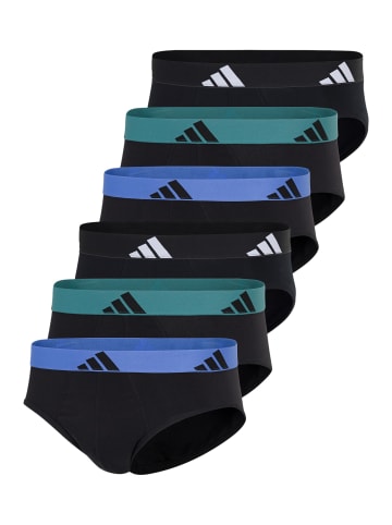 Adidas Sportswear Slip / Unterhose Active Flex Cotton in Schwarz / grün / blau