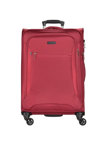 D&N Travel Line 6400 4-Rollen Trolley 78 cm in bordeaux