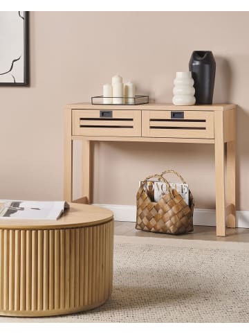 Beliani Konsolentisch RANDA in Braun - (W) 100 x (H) 75 x (L) 35 cm