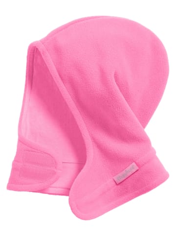 Playshoes Fleece-Schalmütze mit Klettverschluß in Pink