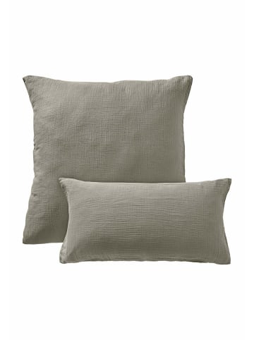 Hessnatur Musselin Kissenbezug in seegras