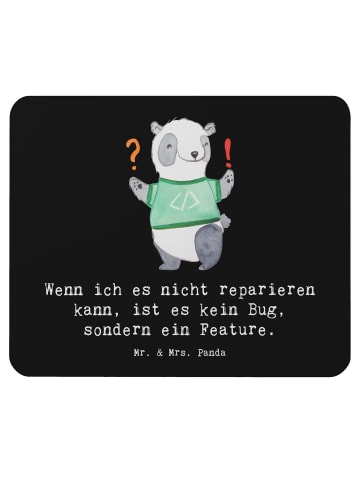 Mr. & Mrs. Panda Mouse Pad Feature Charme mit Spruch in Schwarz