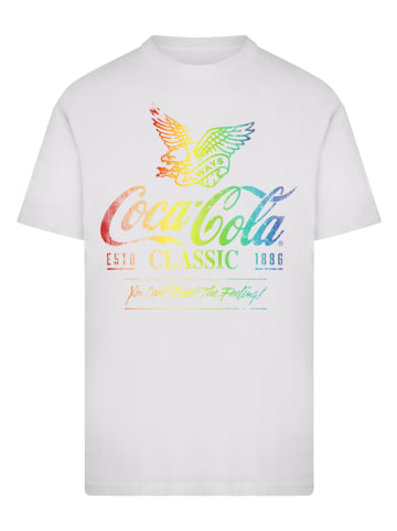 F4NT4STIC T-Shirt Coca Cola Ombre Graphic in weiß