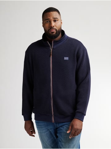Petrol Industries Lässiger Cardigan in Plus Size Sitka in Blau