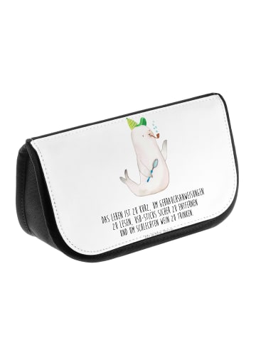 Mr. & Mrs. Panda Beauty Bag Robbe Sherlock mit Spruch in Weiß