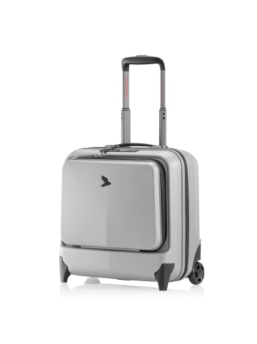 Pack Easy Genius 2 Rollen Pilotentrolley 42 cm Laptopfach in silber