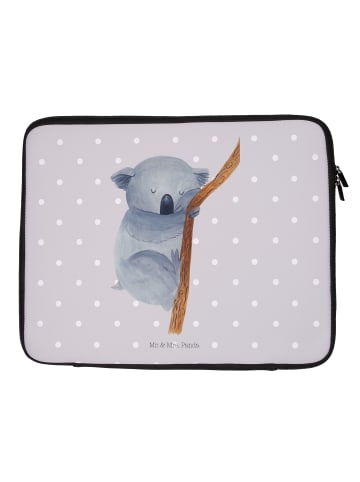 Mr. & Mrs. Panda Laptop Case Koalabär ohne Spruch in Grau Pastell