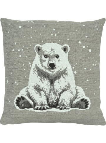 Sander Jacquard Kissenhülle 42 in grau
