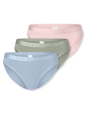 ELLE Slip Bikini Brief - ELLE SUPER SOFT in Rose, light green, light blue