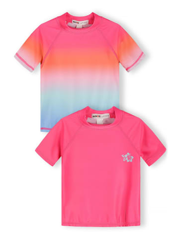 Minoti 2-er Pack Badeshirts 30SWIM175 in pink