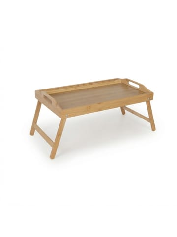 relaxdays Betttablett in Natur - (B)60 x (H)24 x (T)30 cm
