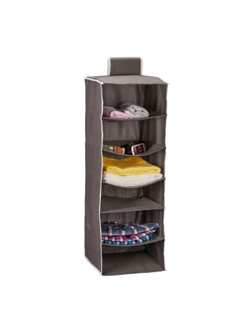 relaxdays Kleiderschrank-Hängeregal in Anthrazit - (B)32 x (H)96 x (T)31 cm