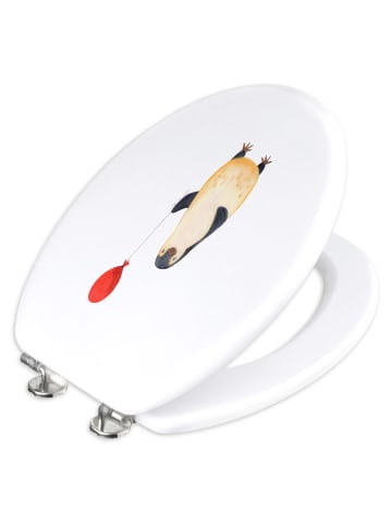 Mr. & Mrs. Panda Klo-Deckel Pinguin Luftballon ohne Spruch in Weiß