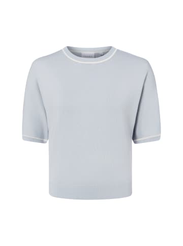 comma Strickshirt in hellblau grau - 0001