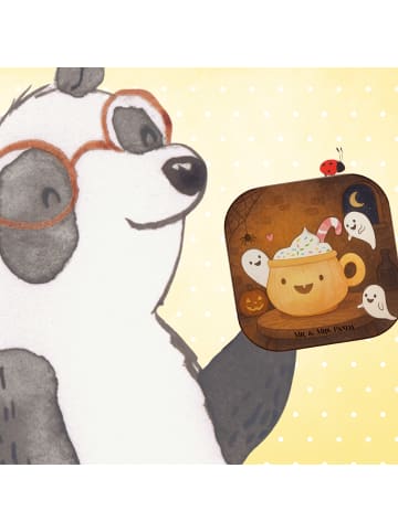 Mr. & Mrs. Panda Getränkeuntersetzer Kaffee Gespenst Design ohne... in Weiß