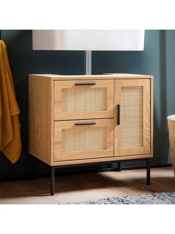 FineBuy Badunterschrank in Braun / Spanplatte / 60x40x60