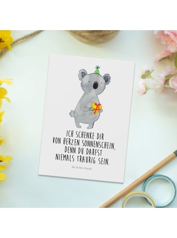 Mr. & Mrs. Panda Grußkarte Koala Geschenk mit Spruch in Weiß