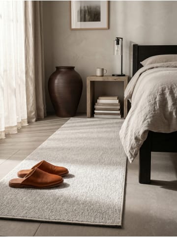 KADIMA DESIGN Teppich Kurzflor Waschbar Einfarbig AMMER Strapazierfähig OEKO-TEX in Creme
