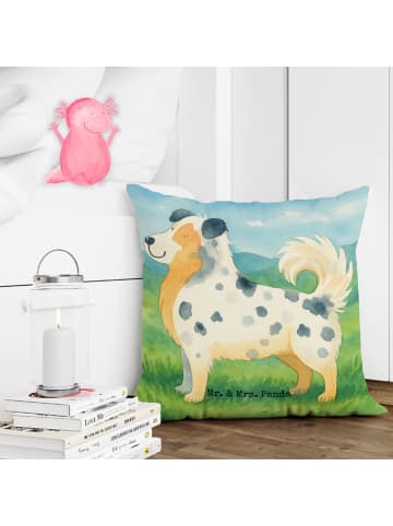 Mr. & Mrs. Panda Kopfkissen Hund Australien Shepherd Design ohne... in Weiß