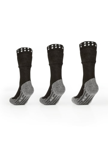 Socklaender Schutz-Socke 36/39 schwarz mit Doppelschaft Schwarz