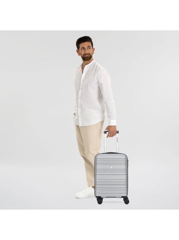 Check.In Paradise 4 Rollen Kabinentrolley S 55 cm in silver