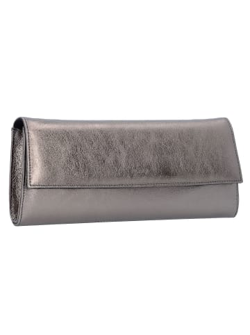 PICARD Auguri Clutch Tasche Leder 26 cm in alt-silberfarben