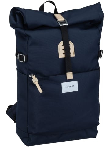 SANDQVIST Rucksack / Backpack Ilon Rolltop Backpack in Navy