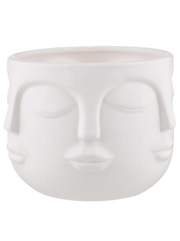 Butlers Blumentopf ARTIST Gesichter in Weiß