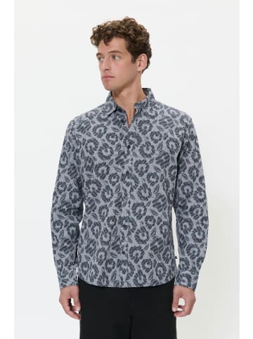 Matinique Langarm - Hemd MAChristaldo Gerade Passform in Dark Navy