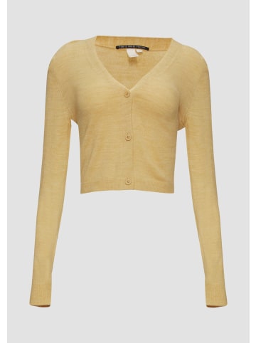 QS Strickjacke in 16W0_goldgelb