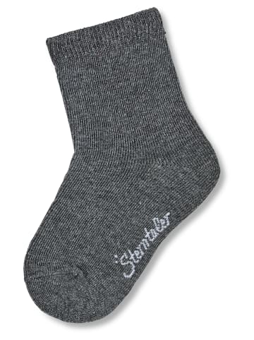 Sterntaler Socken uni in anthrazit mel.
