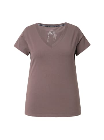 LAURASØN Shirt in dunkles taupe